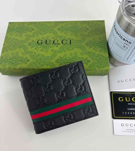 Gucci men black striped - men's, logo