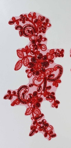 Sequins lace applique - x,