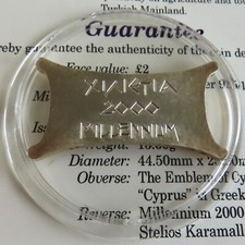 CYPRUS 2000 MILLENNIUM £2