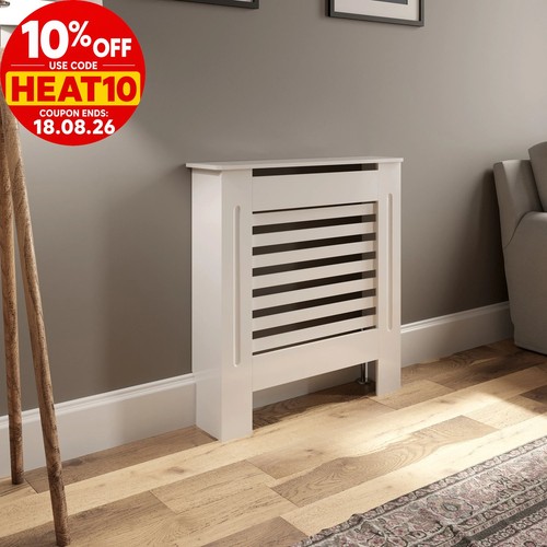 Radiator cover small white - -,