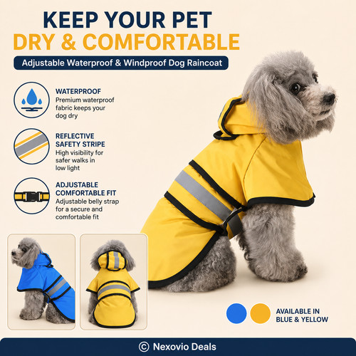 Dog raincoat waterproof - dog,