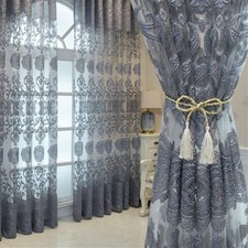 1 Pair Luxury Sheer Curtains