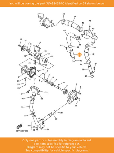 Yamaha pipe 5lv 12483 - pipe, 5lv-12483-00