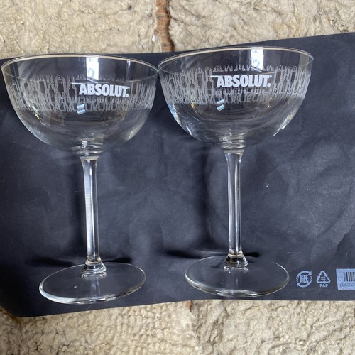Absolut vodka glasses - vodka,