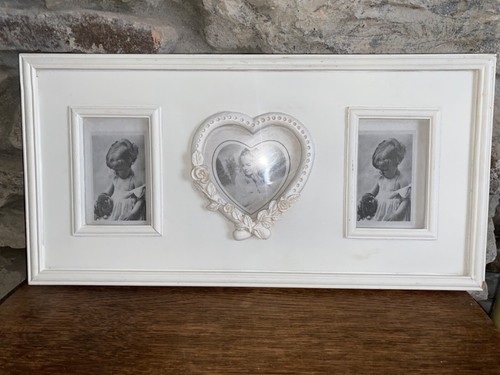 Triple photo frame ivory - triple,