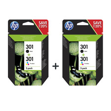 Genuine HP 301 and 301XL Black