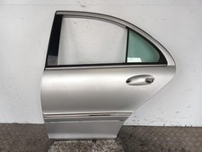 Mercedes C Class 00-08 Saloon N/S Passenger Left Rear Bare Silver Door 486631