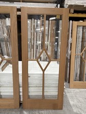 78x33” 35mm Pre Finished Oak Reims Glaze Internal Doors (price Per Door)