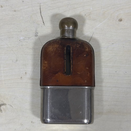 Antique 1920s leather glass - antique,