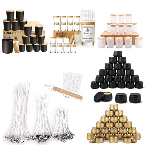 Pack clear candle jars - pack,