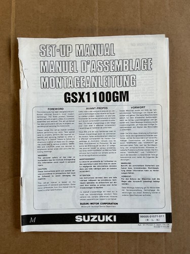 Nos genuine suzuki workshop - genuine,