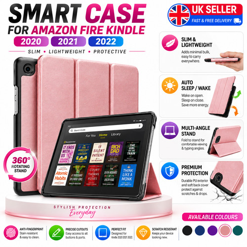 Leather smart case for amazon - smart,