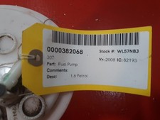  PEUGEOT 307 Fuel Pump  2008