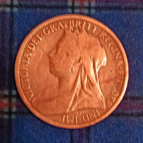 Queen victoria 1899 one penny - one,