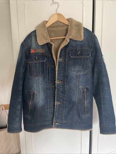 Mens vintage sherpa - mens, denim