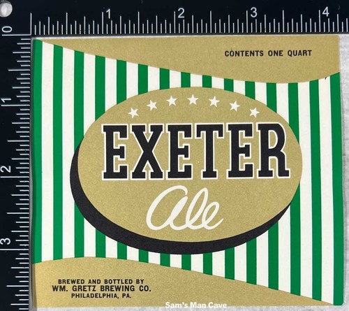 Exeter ale label - exeter,