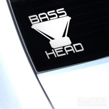Bass Head Car Vinyl Decal