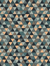 Engblad & Co - Graphic World -Triangular -Black, Blue & Gold-8809 - Batch 200122