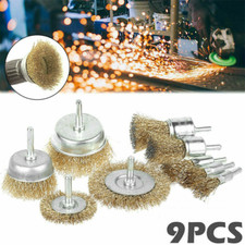 9pcs Steel Wire Brush Drill