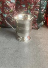Sliver plated cup marked - cup,