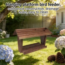Wooden wild bird hopper - wild, feeder