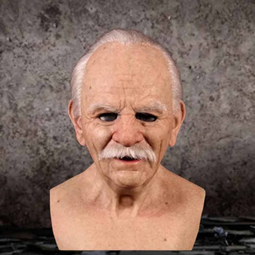 Real head mask - head, man