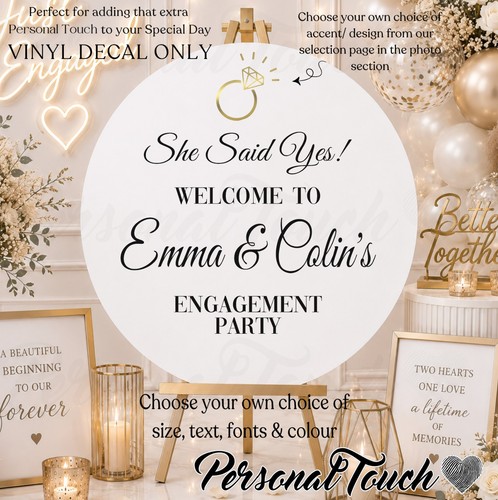 Personalised engagement vinyl - personalised,