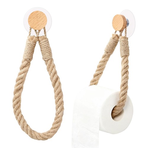 Wooden rope toilet roll - toilet,
