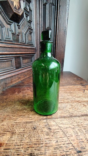 Vintage little green glass - green,
