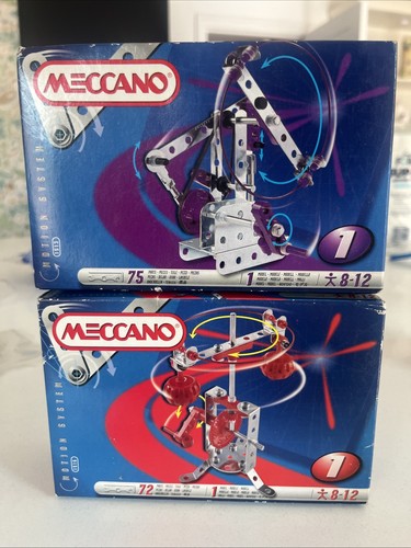 Two meccano self assembly kits - meccano,