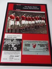 MANCHESTER UNITED FC v RED STAR MUNICH 1958 THE BUSBY BABES LAST LINE UP PRINT 2