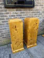 Pair art deco burr walnut - pair,