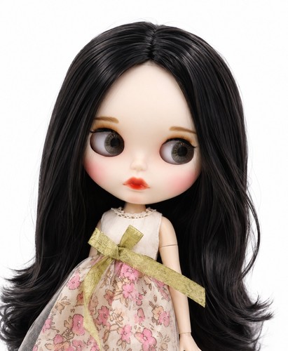 Icy neo blythe doll black - blythe, hair