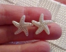 Ivory Starfish Stud Earrings