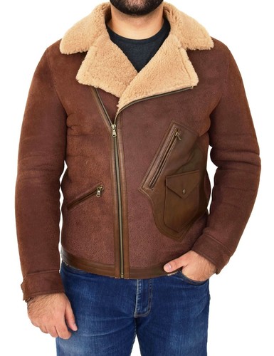 Mens real sheepskin - sheepskin, jacket