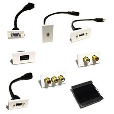 Modular Faceplates Wall Plate Outlets Multi Media HDMI/SVG/RJ45/RCA/BRUSH/JACK