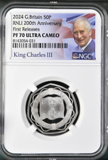 2024 RNLI 200th 50p Proof PF70 NGC Fifty Britain Royal Mint First Release