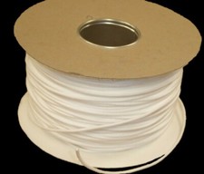 WHITE WASHABLE PIPING CORD for Upholstery, Cushions & Soft Furnishings Size: 4mm