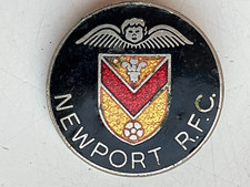 Vintage NEWPORT  R.F.C. Enamel Badge ( Black & Ambers ) Very Good Condition