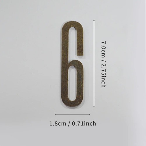 7cm bronze door number metal - door,