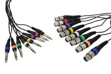 8 Way XLR Female To Stereo