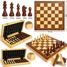 Deluxe 15” Wooden Chess Set