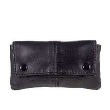 Leather tobacco pouch - tobacco,