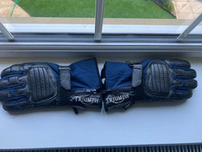 Triumph Motorcycle Gloves/Gauntlets. Leather & Gore-Tex, warm/comfortable size M