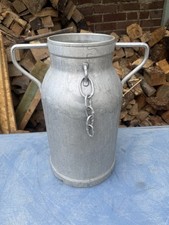 vintage French Aluminium Milk