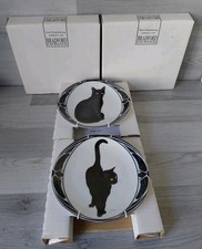 Ornamental Black Cat Plates X