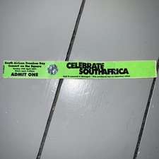south african freedom concert wristband london april 2001 Nelson Mandela REM uk 