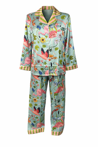 Ladies women satin pyjamas - satin,