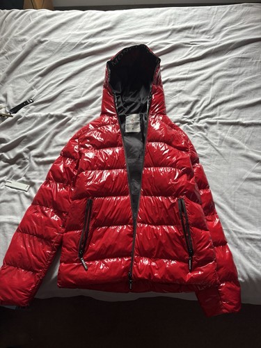 Moncler red puffer - moncler, jacket