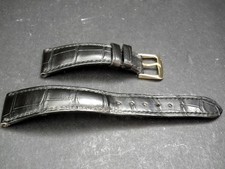 Genuine 18/19mm Black Patek